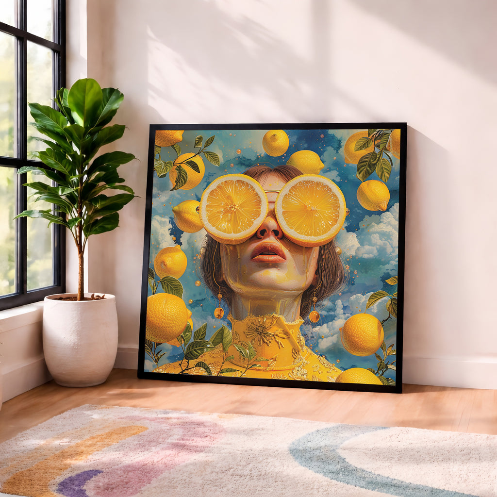 Citrus Vision Portrait Framed Wall Art