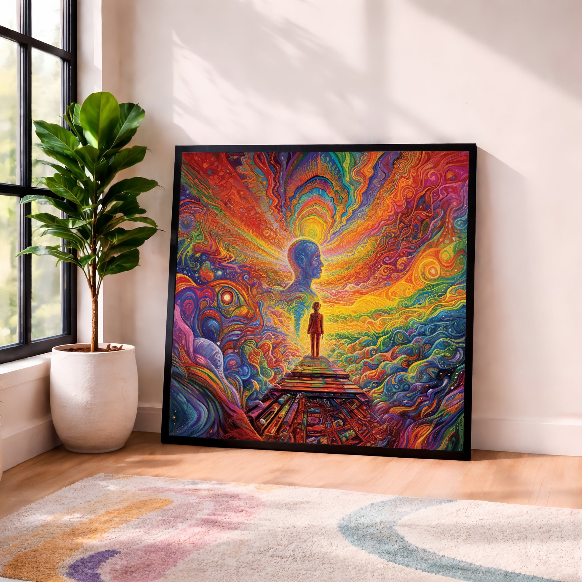 Inner Mind Psychedelic Framed Wall Art