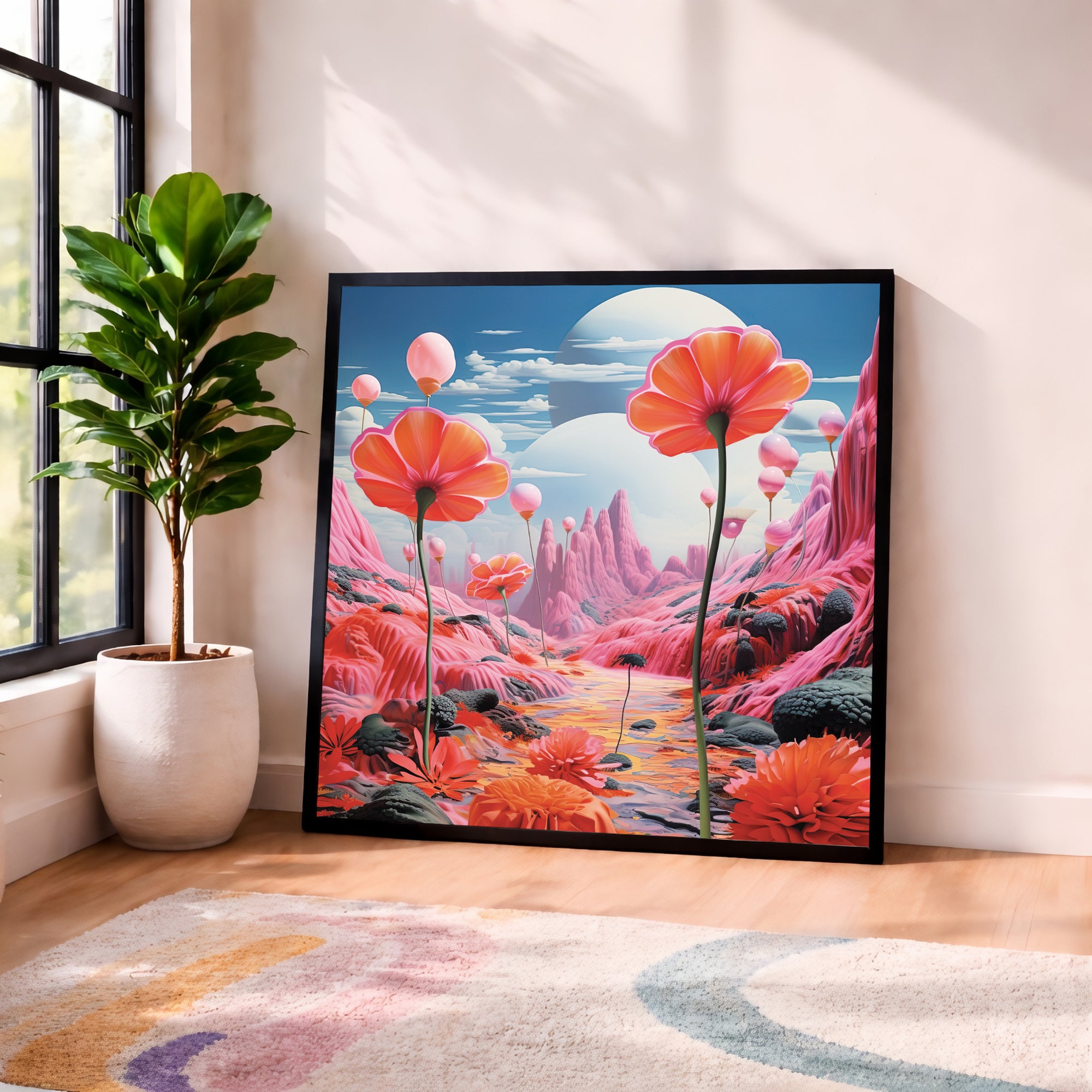 Surreal Fantasy Landscape Framed Wall Art