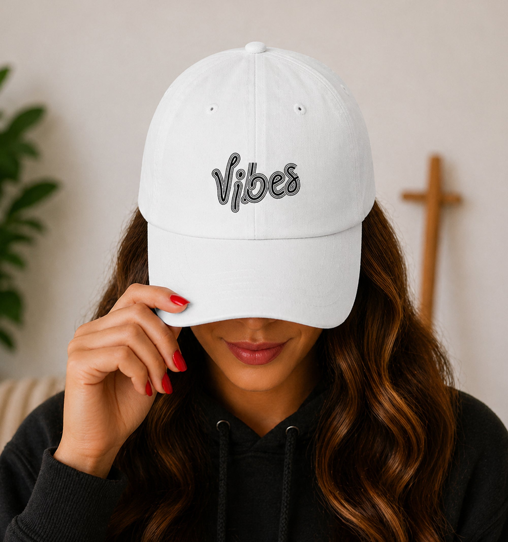 Festival Vibes Mode Hat in White