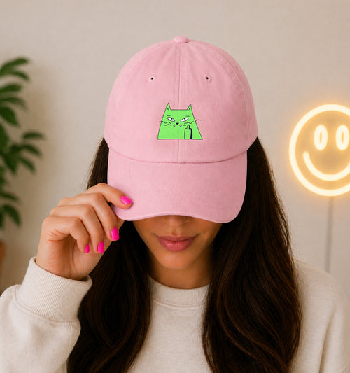 Attitude Cat Hat in Pink