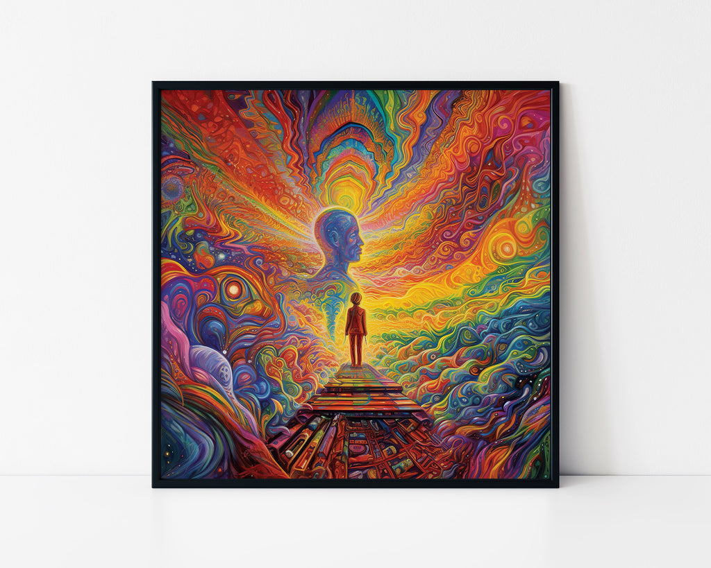 Inner Mind Psychedelic Framed Wall Art
