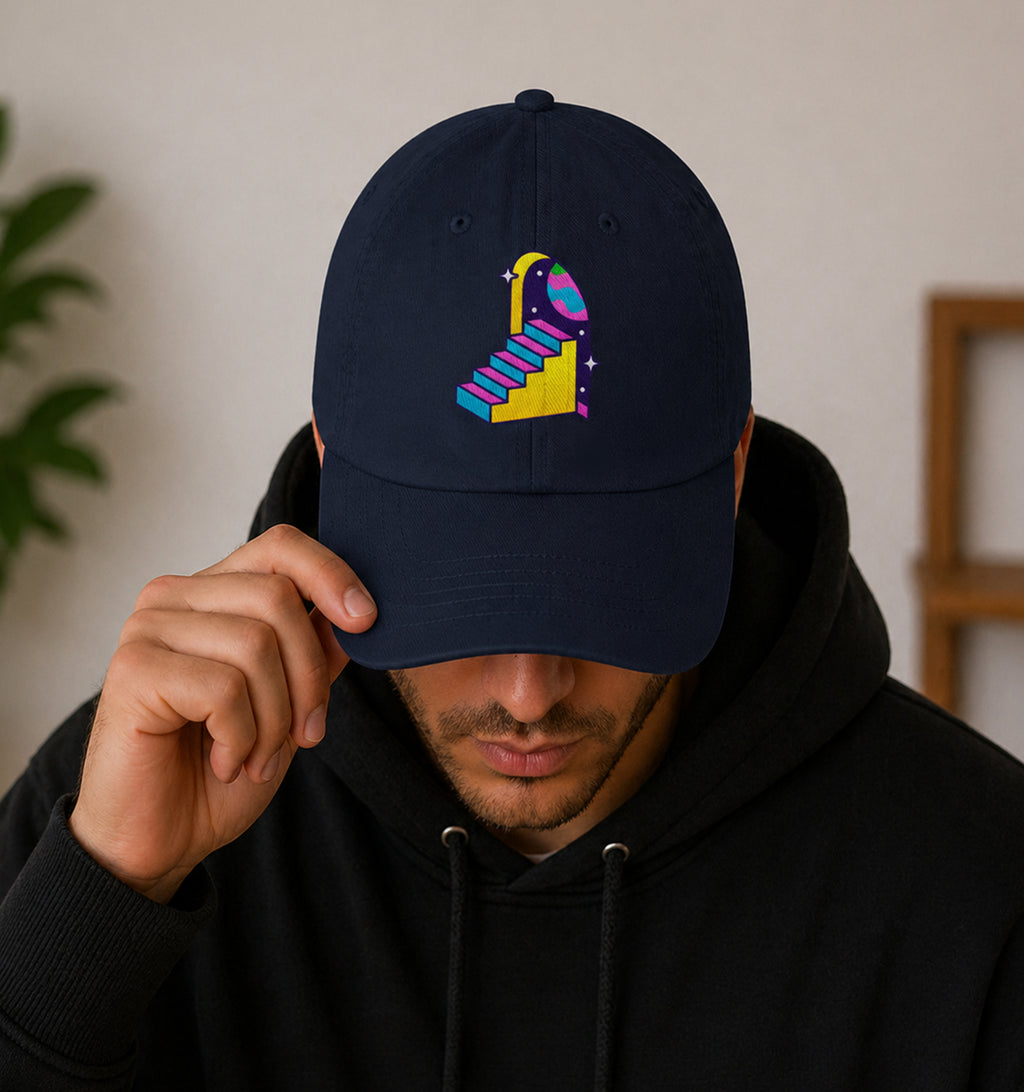 Portal Dreams Trippy Hat in Navy