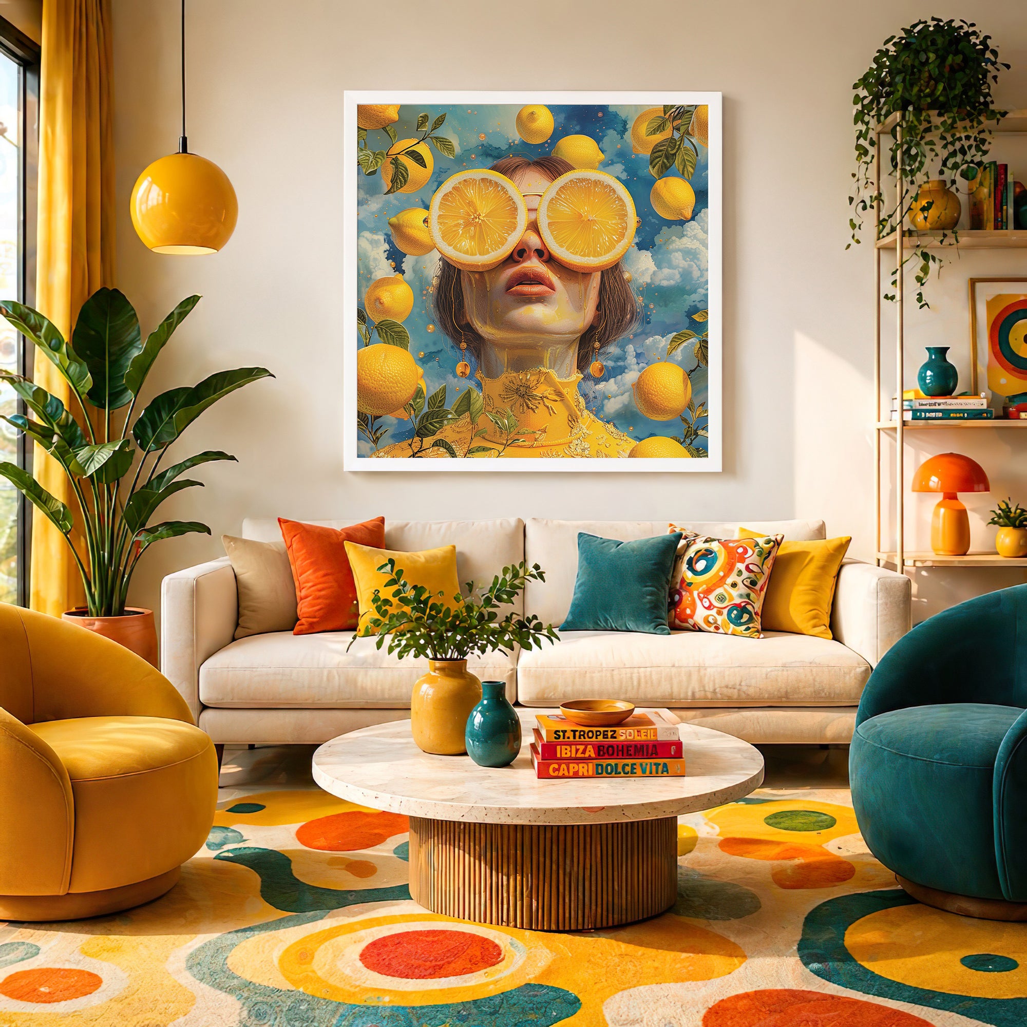 Citrus Vision Portrait Framed Wall Art