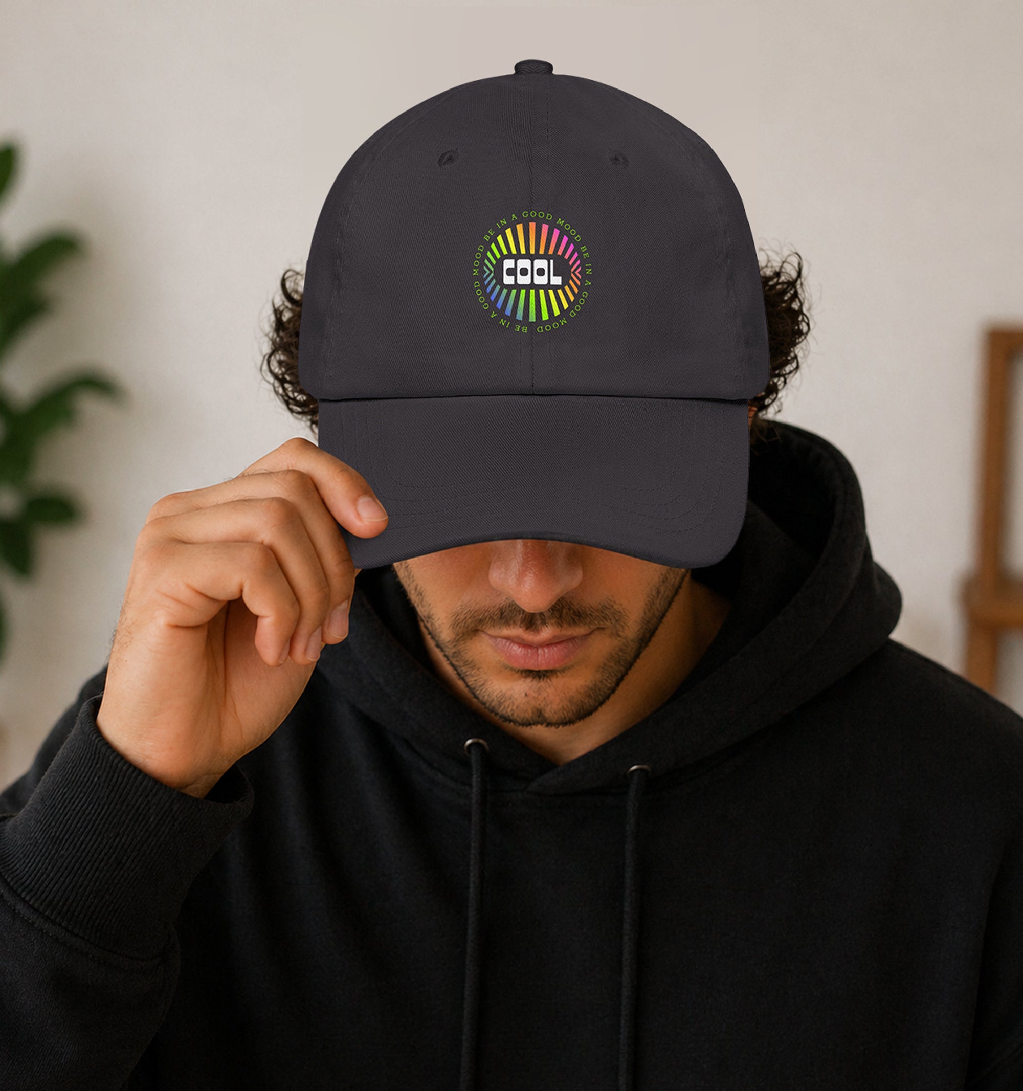 Good Mood Energy Gray dad hat