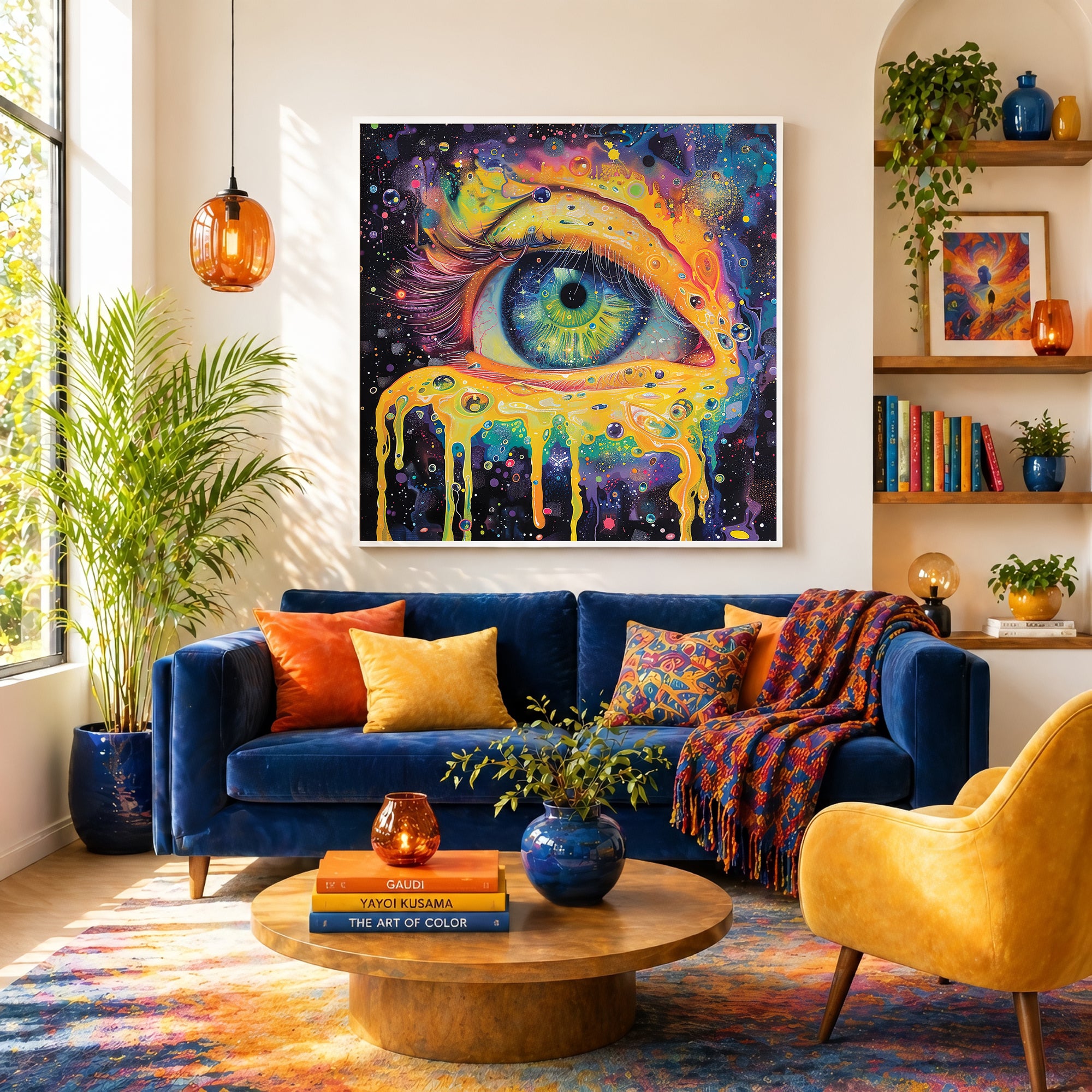Psychedelic Cosmic Eye Framed Wall Art