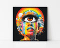 Psychedelic Third Eye Portrait Framed Wall Art