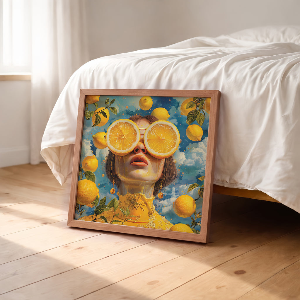 Citrus Vision Portrait Framed Wall Art
