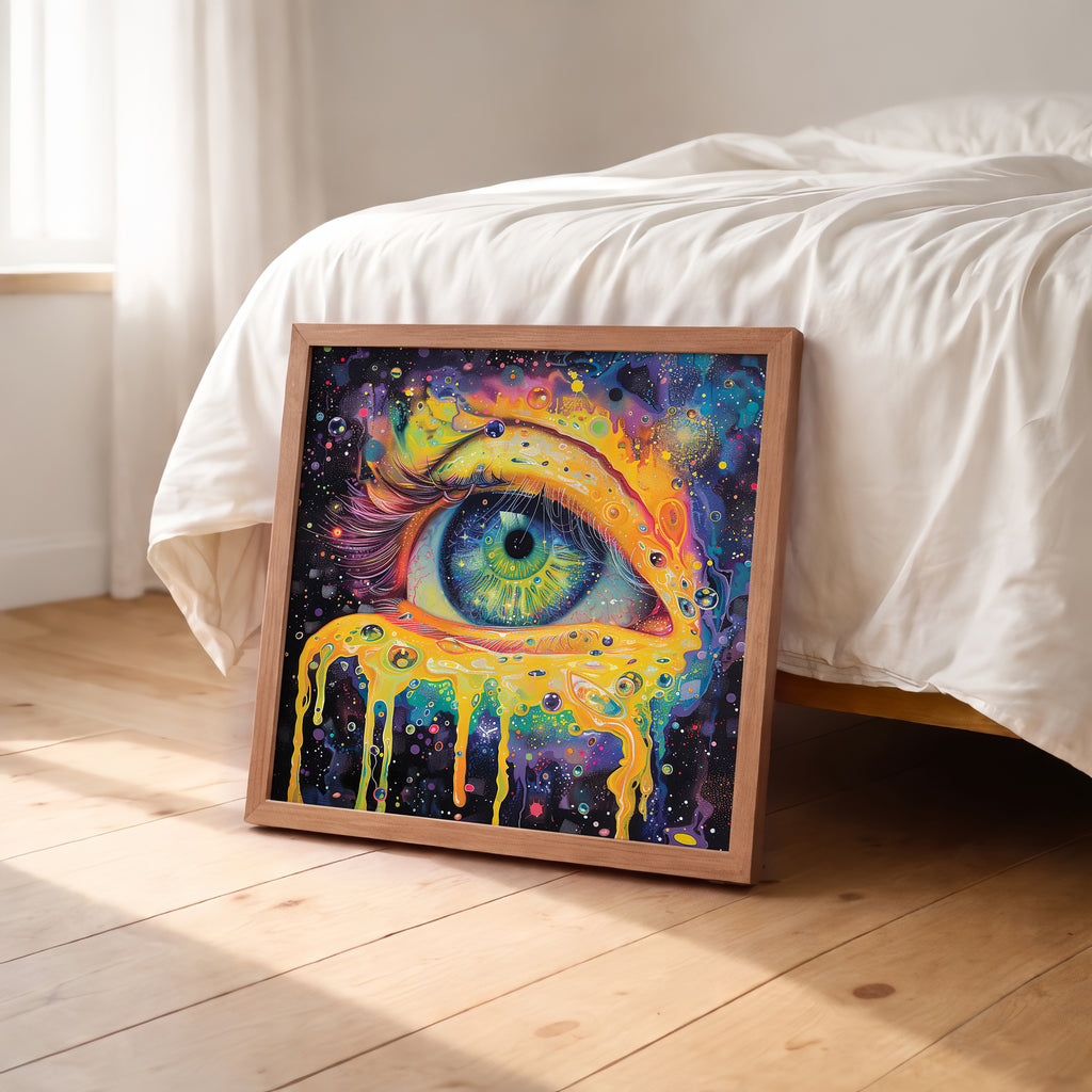 Psychedelic Cosmic Eye Framed Wall Art