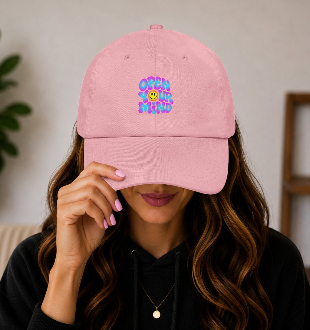 Open Your Mind Neon festival hat in pink