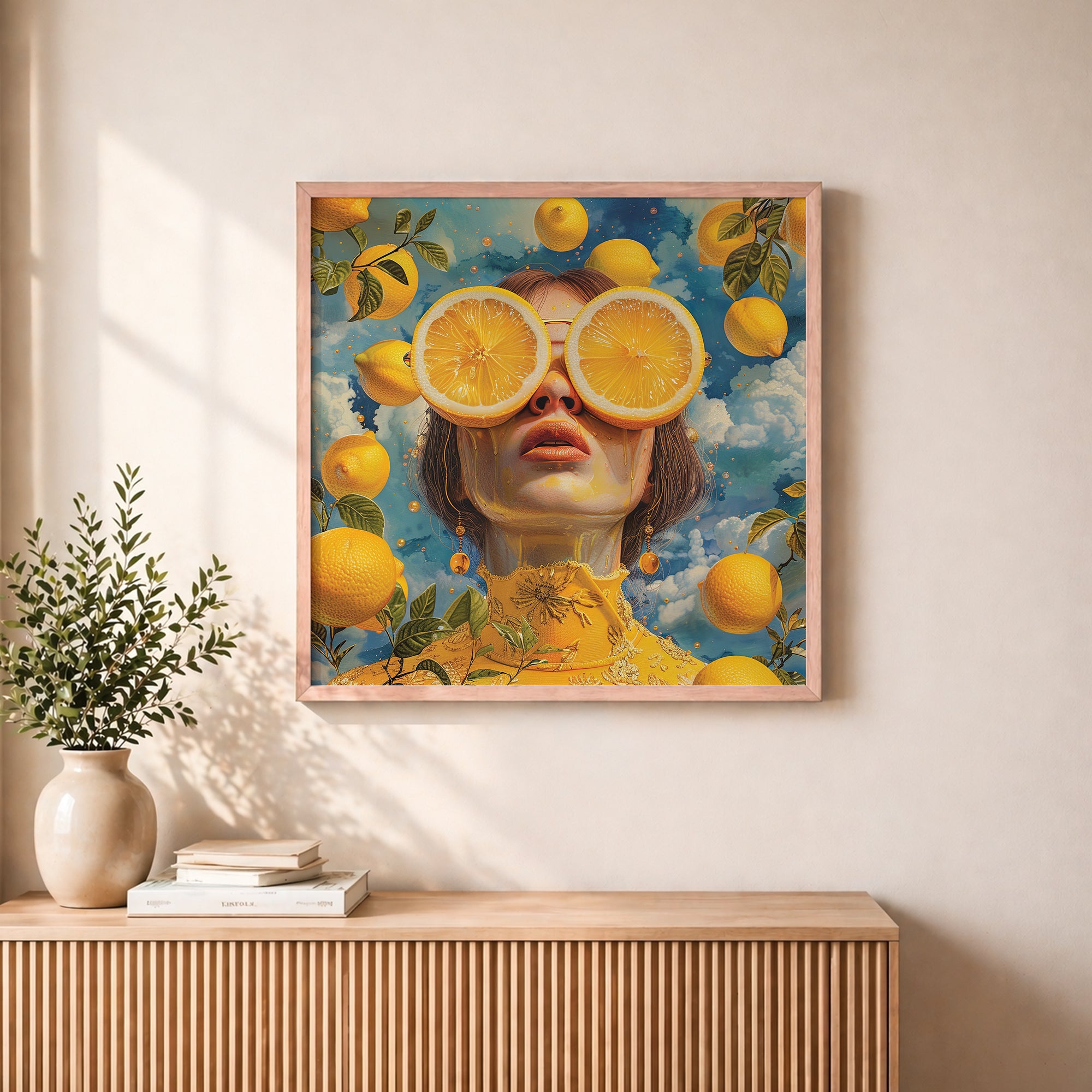 Citrus Vision Portrait Framed Wall Art