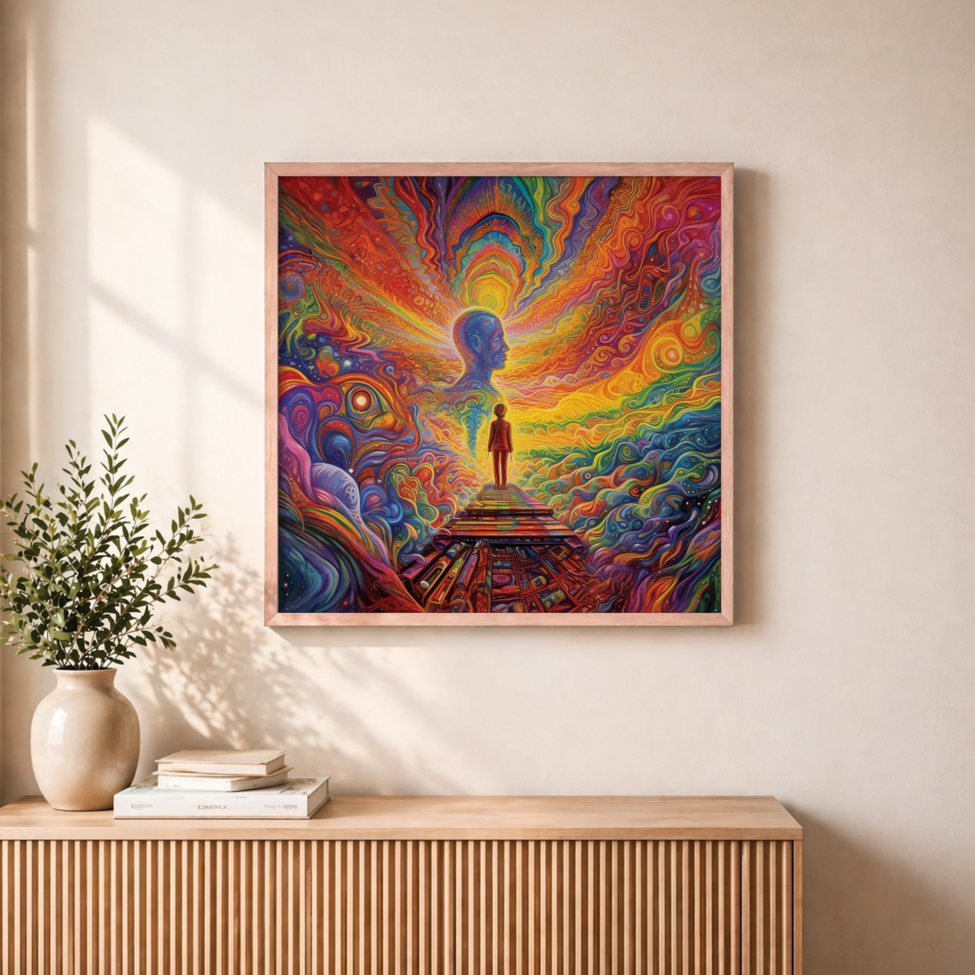 Inner Mind Psychedelic Framed Wall Art