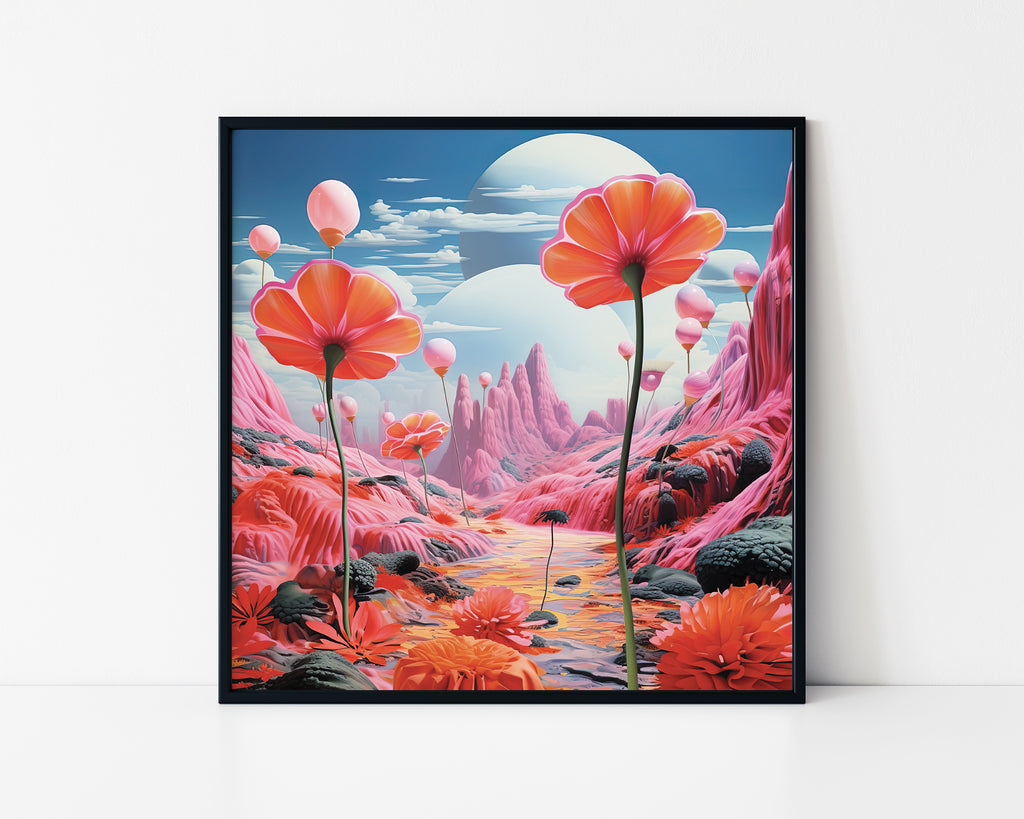 Surreal Fantasy Landscape Framed Wall Art