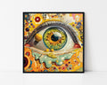 Trippy Psychedelic Eye Framed Wall Art