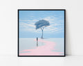 Minimal Dreamscape Tree Framed Wall Art