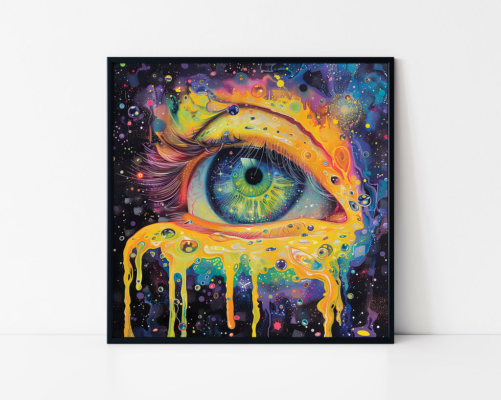Psychedelic Cosmic Eye Framed Wall Art
