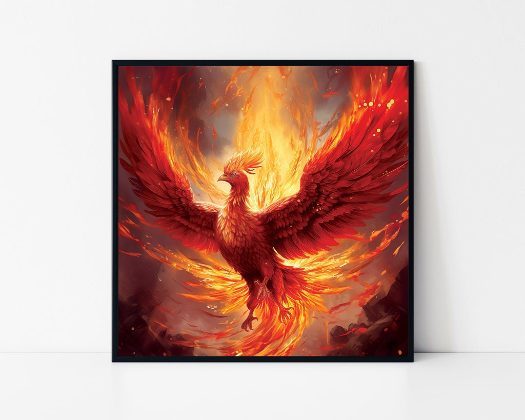 Phoenix Rising Framed Wall Art