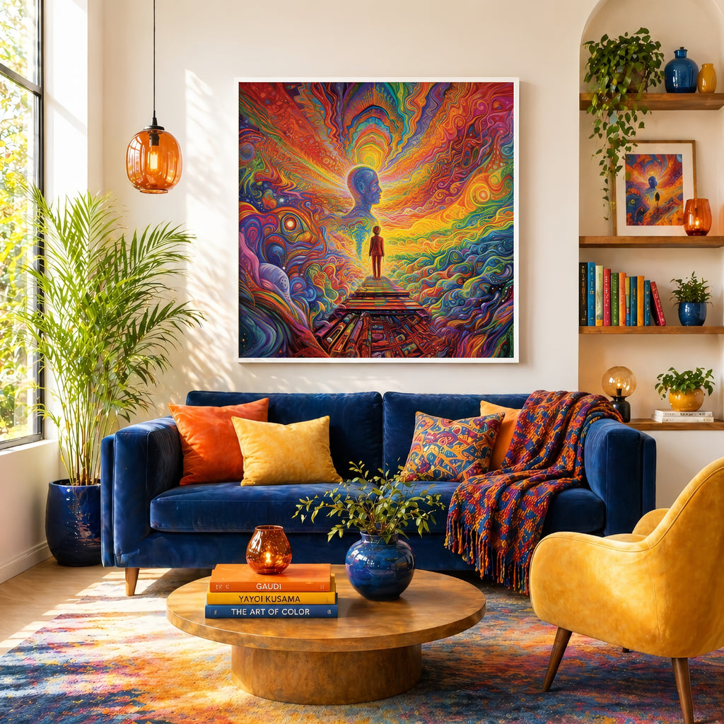 Inner Mind Psychedelic Framed Wall Art