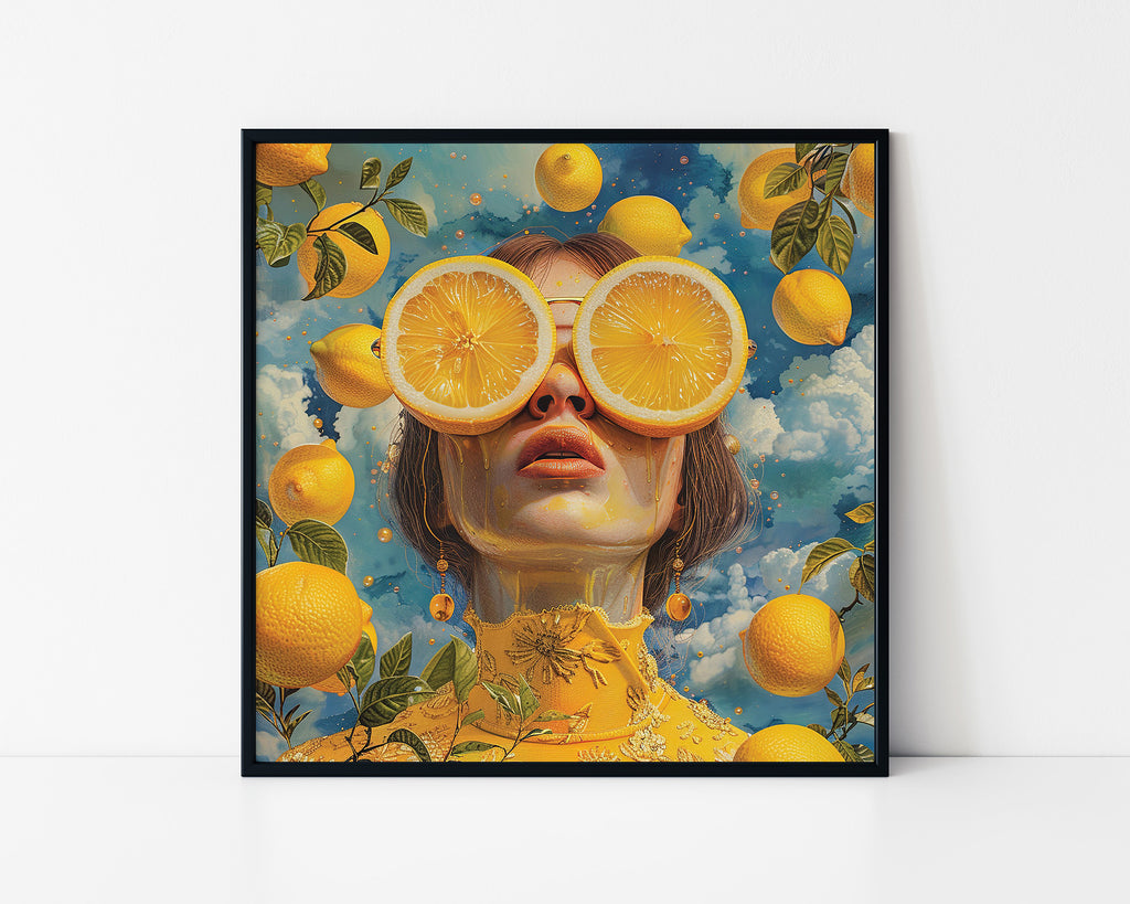 Citrus Vision Portrait Framed Wall Art