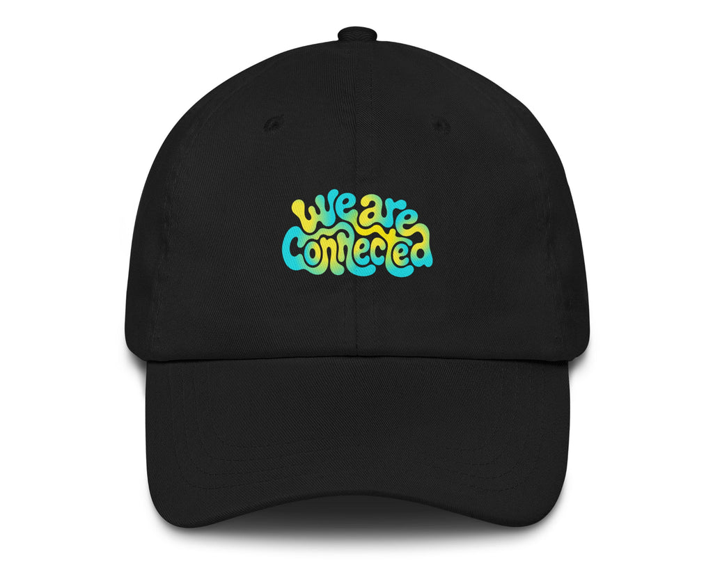 We Are Connected neon festival hat in black