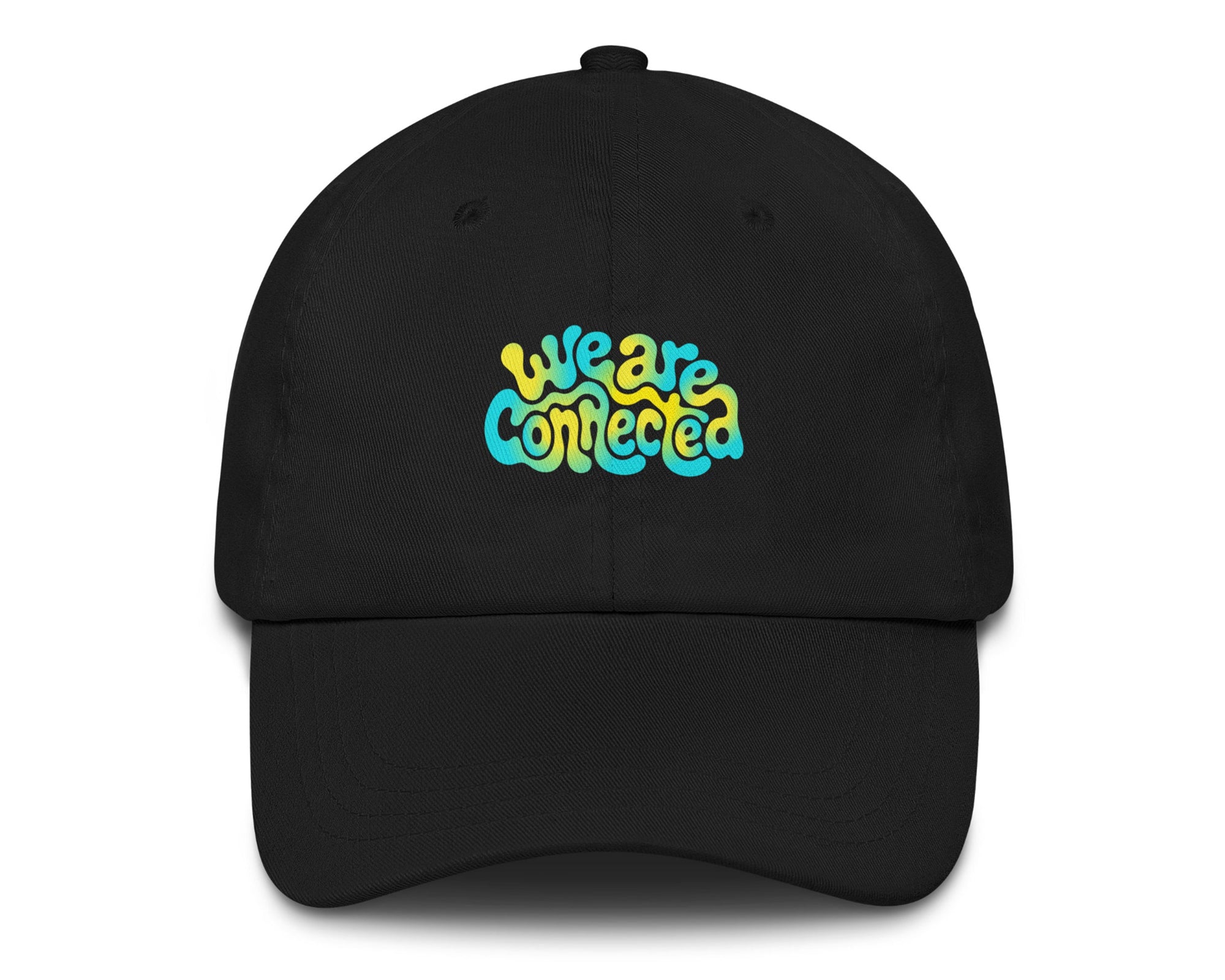 We Are Connected neon festival hat in black