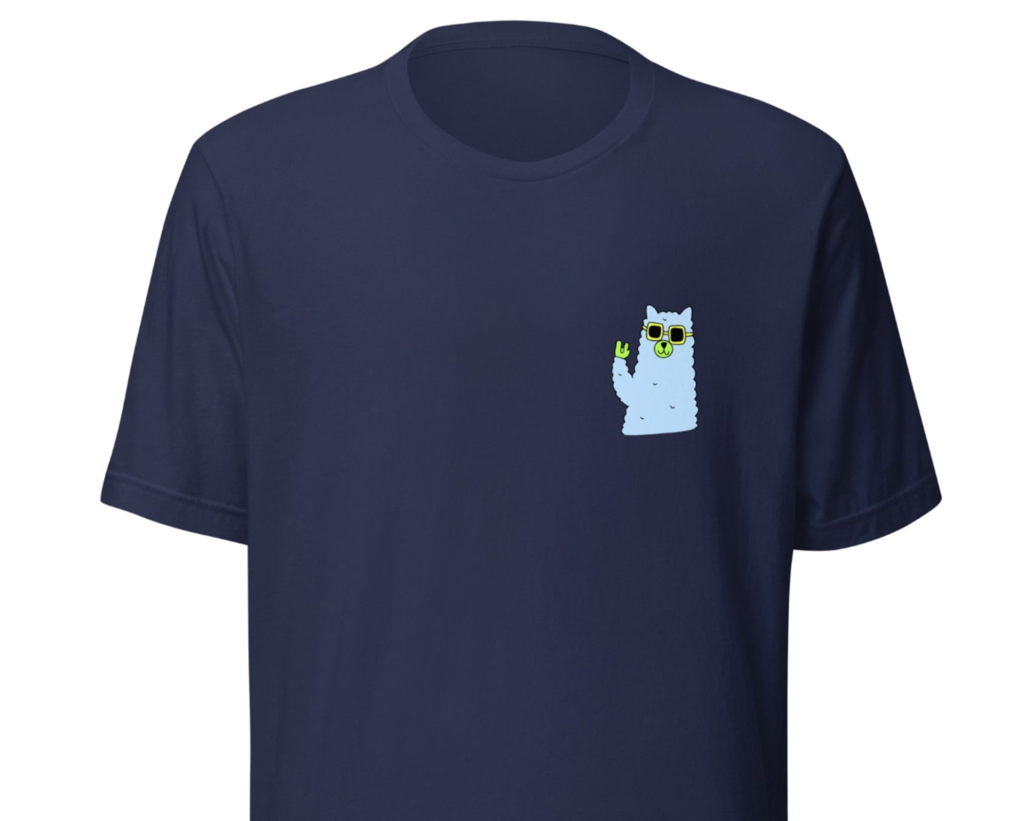 Cool Llama T-Shirt in Navy 