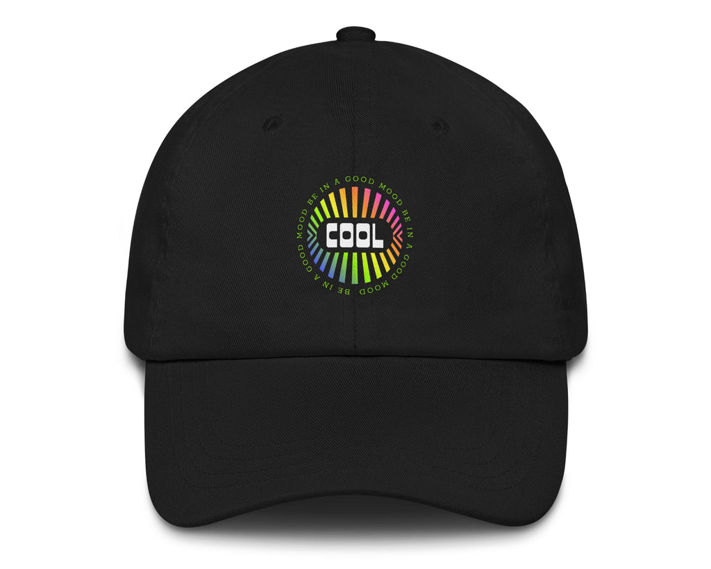 Cool Good Mood Energy black dad hat