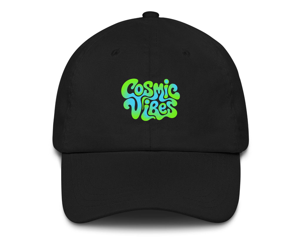 Psychedelic Cosmic Vibes festival hat in black