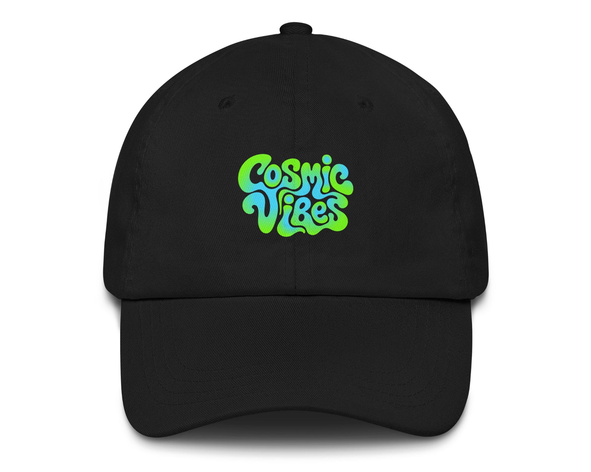 Psychedelic Cosmic Vibes festival hat in black