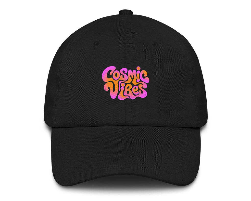 Psychedelic Cosmic Vibes festival hat in black