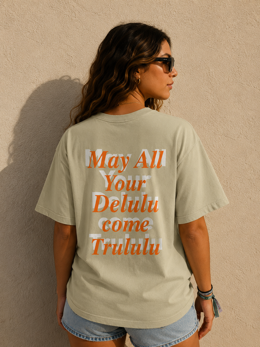 Rave Festival Delulu Trululu Oversized Faded T-Shirt