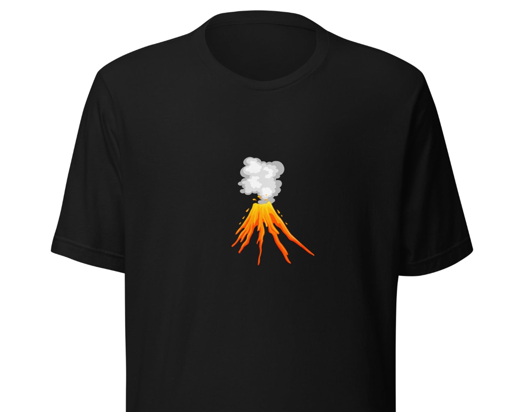 Erupting Volcano T-Shirt in black