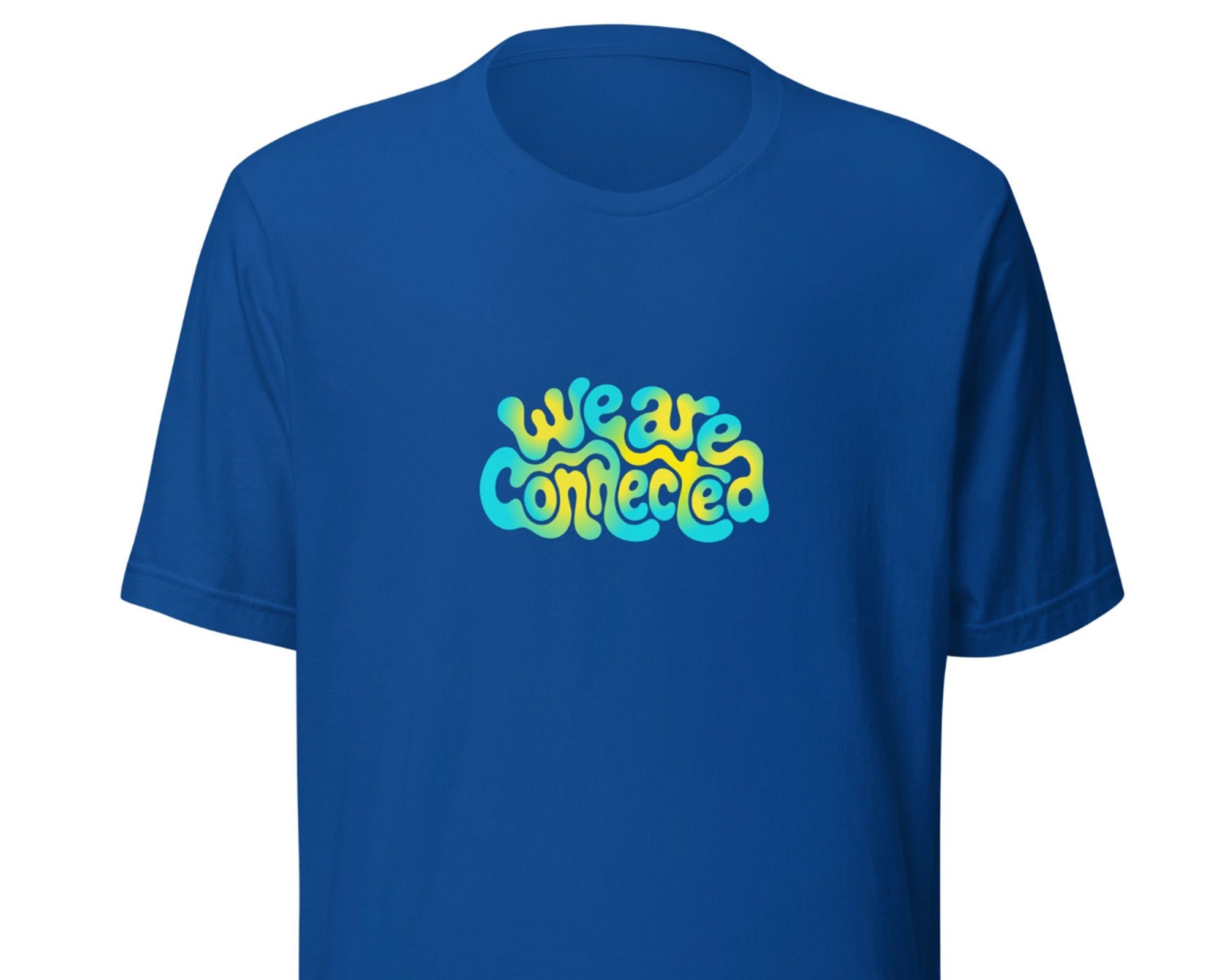 Festival We Are Connected T-Shirt in Blue 
