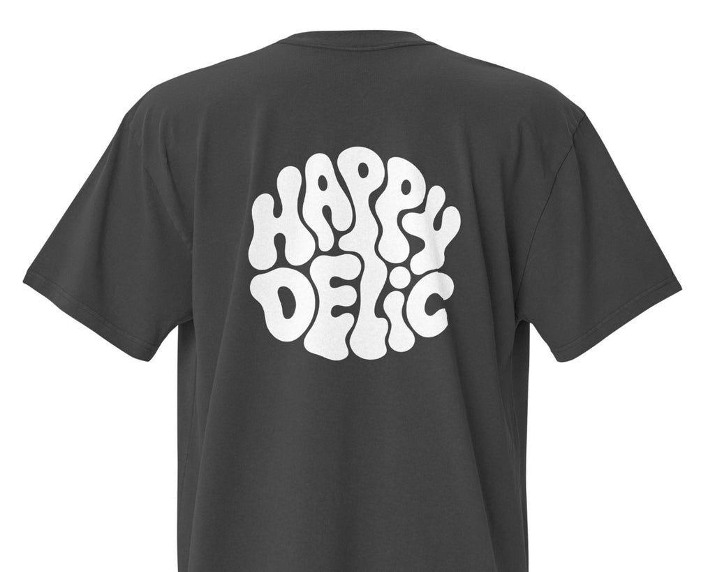 Happydelic Logo Oversized Faded T-Shirt