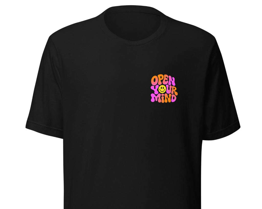 Open Your Mind T-Shirt in Black