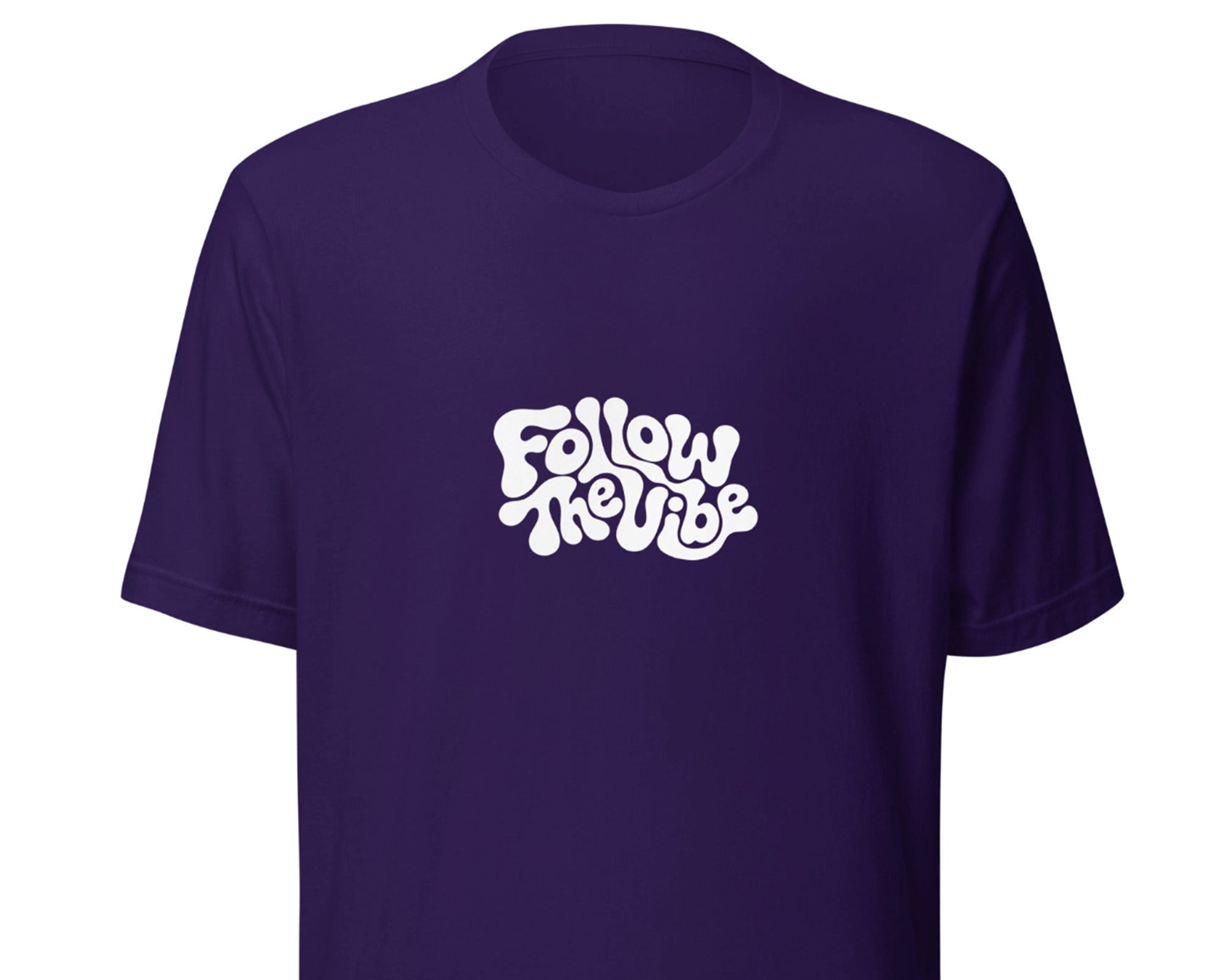 Trippy Follow The Vibe T-Shirt in Purple