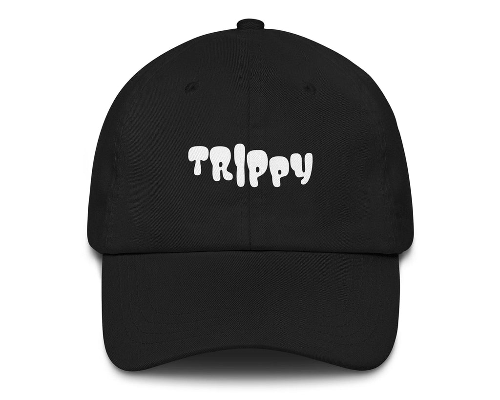 Trippy Vibes Hat in black