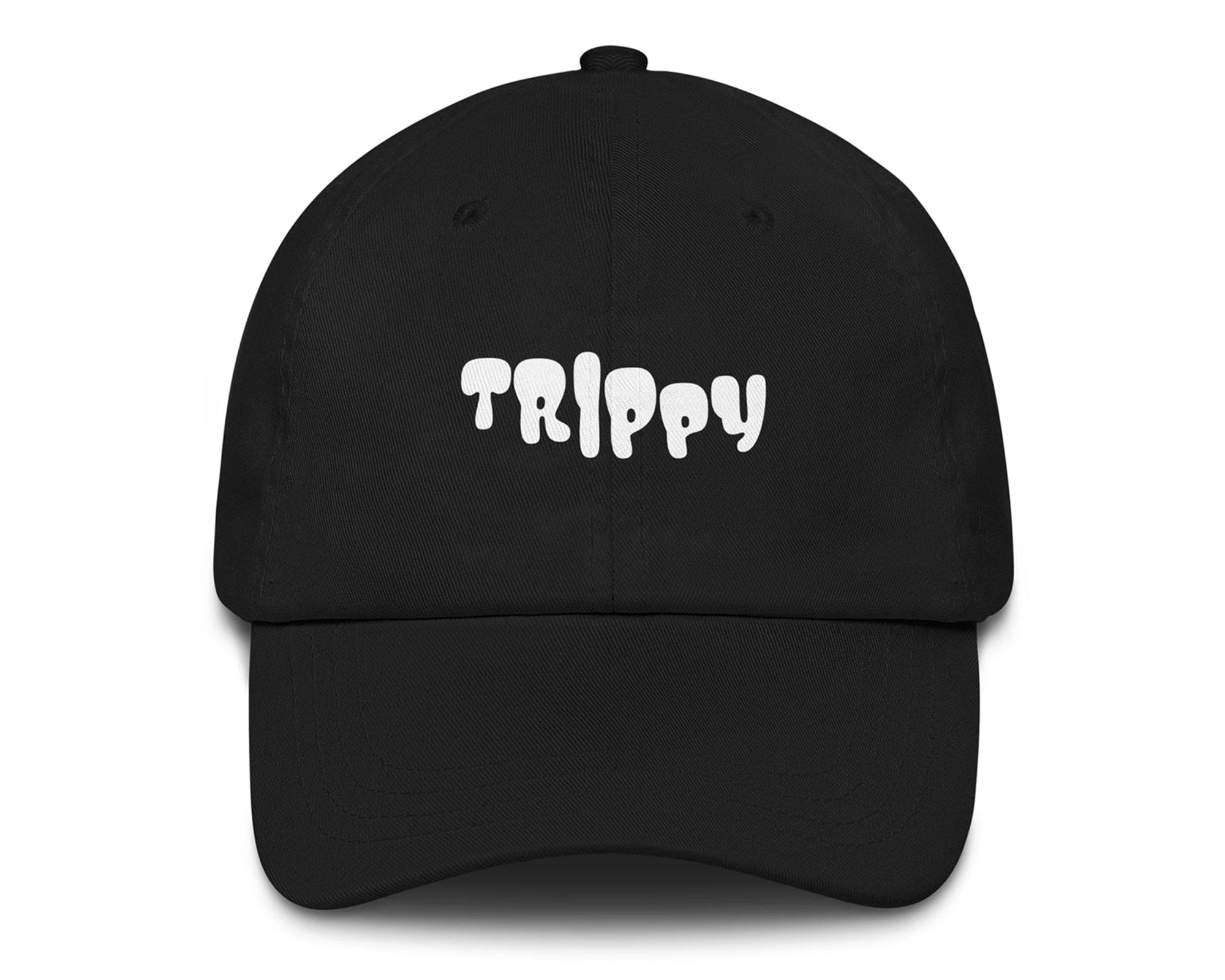 Trippy Vibes Hat in black