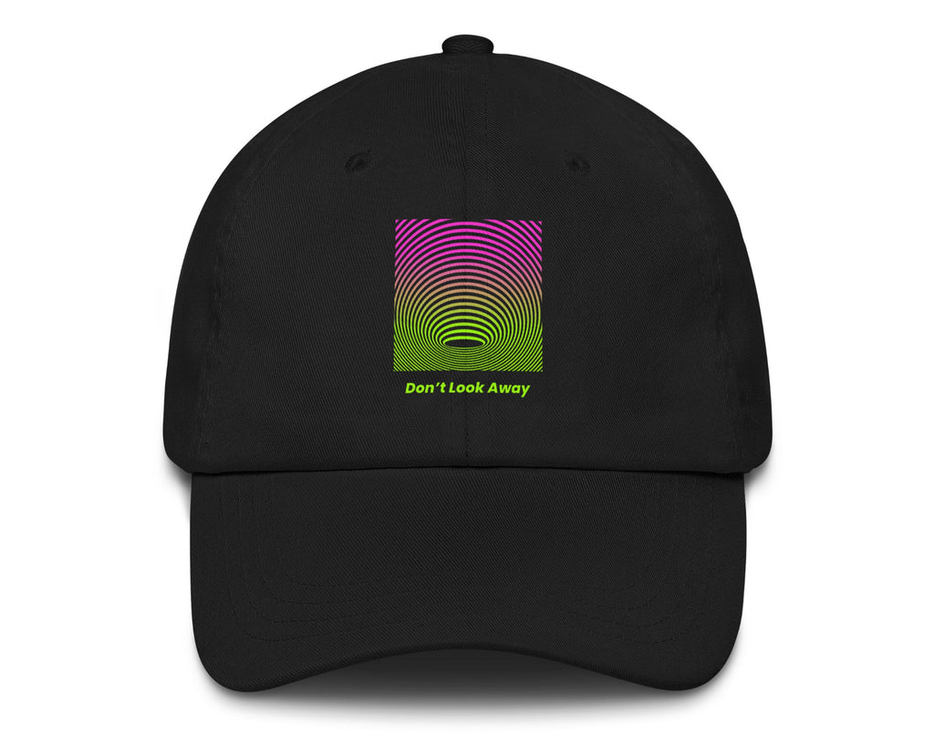 Don’t Look Away Trippy Hat in black