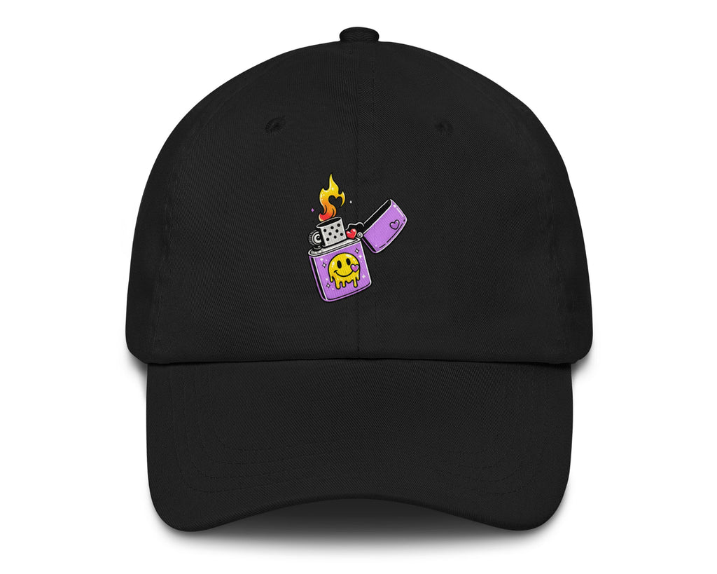Lit Vibes psychedelic festival hat in black