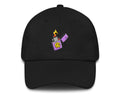 Lit Vibes psychedelic festival hat in black