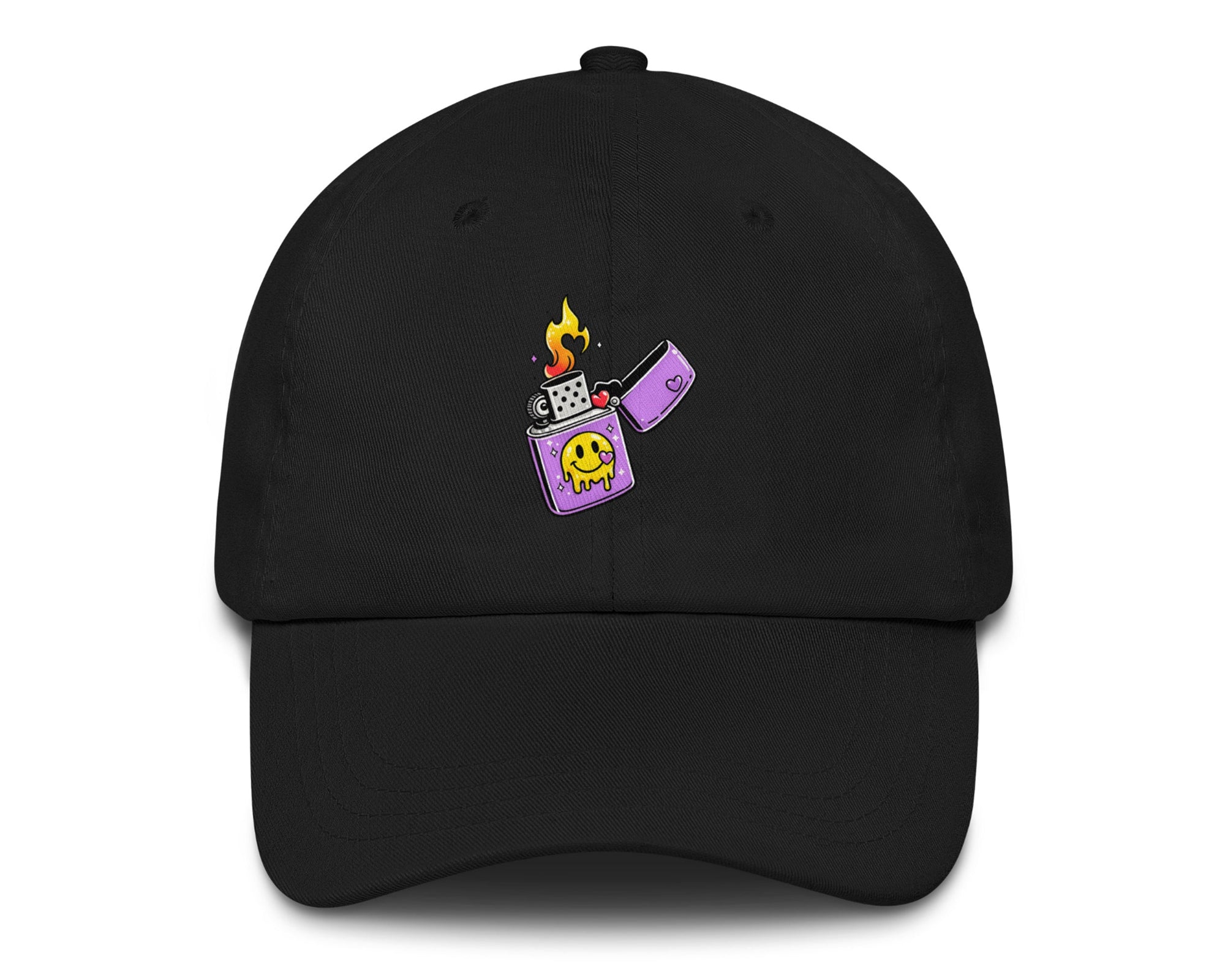 Lit Vibes psychedelic festival hat in black