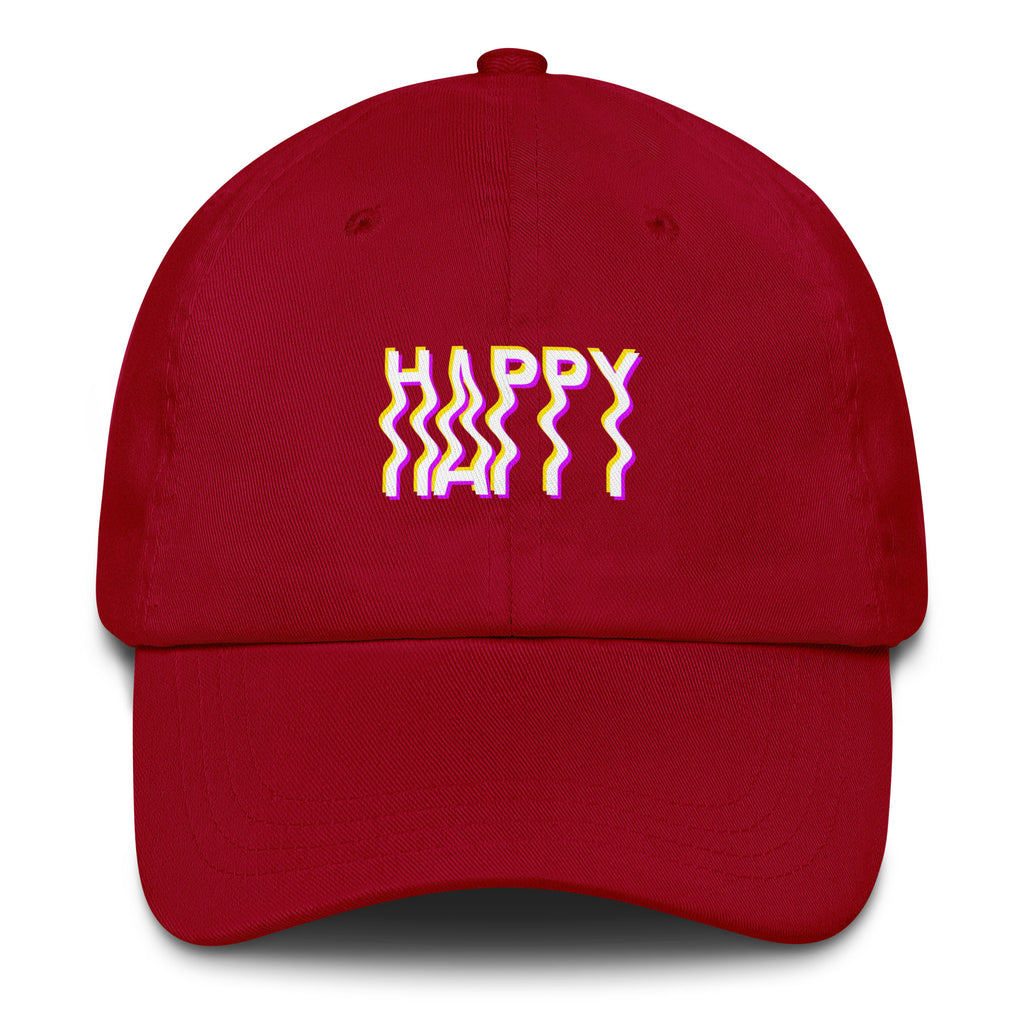 Happy Vibes Hat in Red