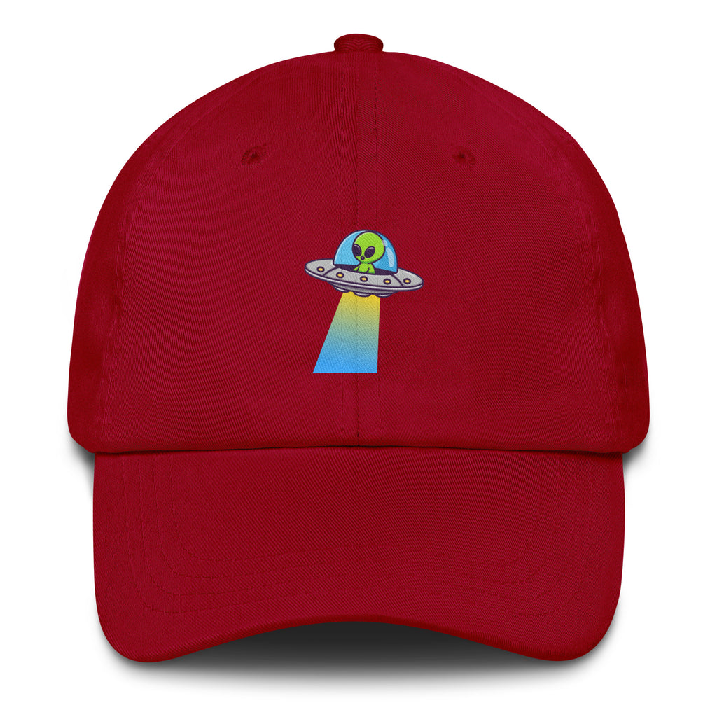 UFO Alien Vibes Festival Hat in Red