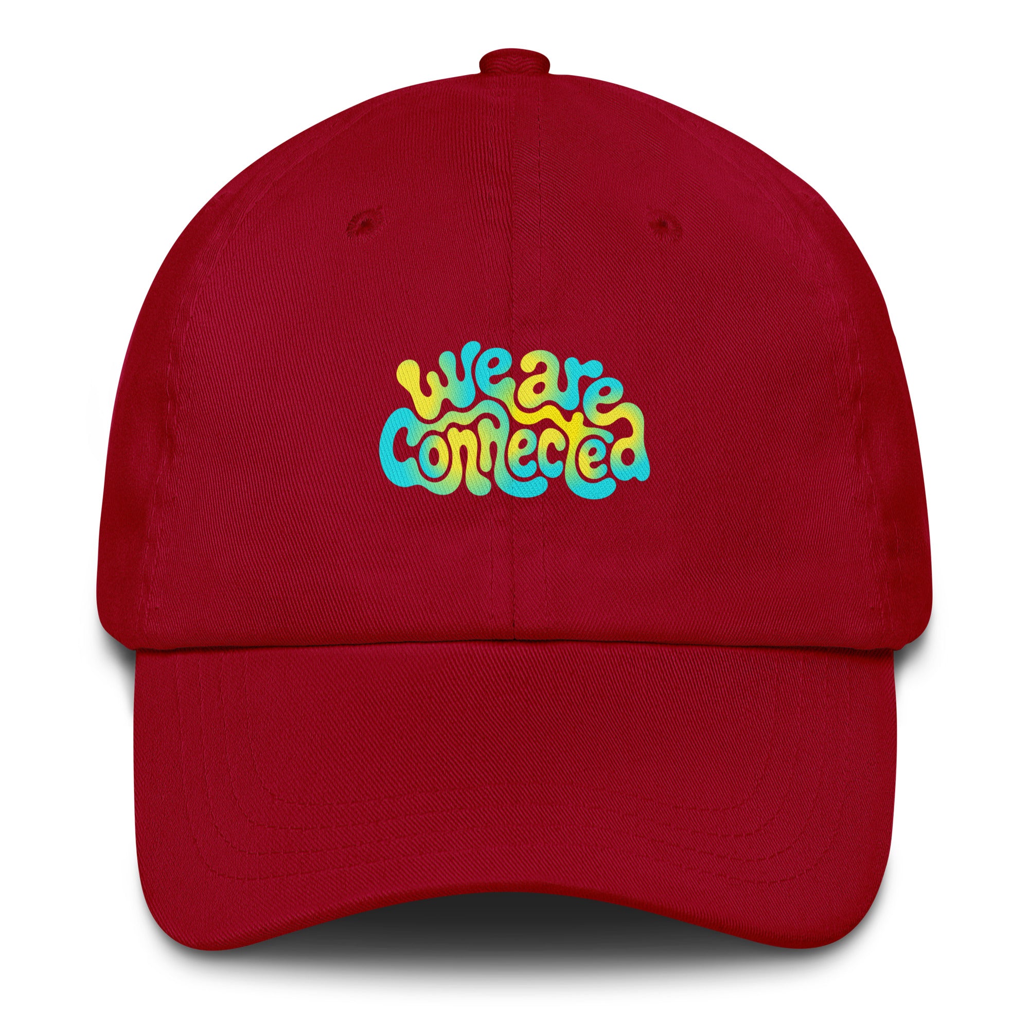 We Are Connected neon festival hat in red