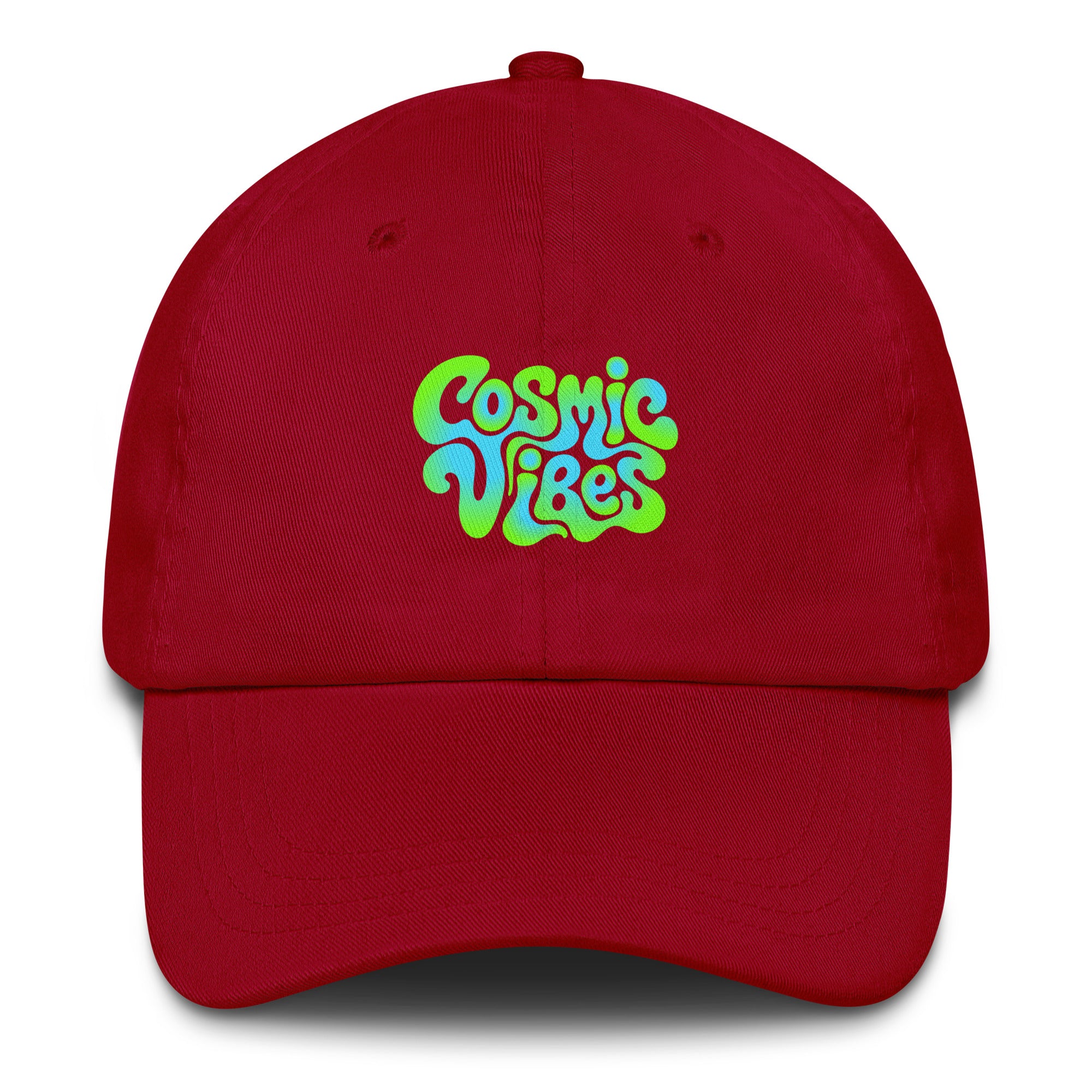Psychedelic Cosmic Vibes festival hat in Red