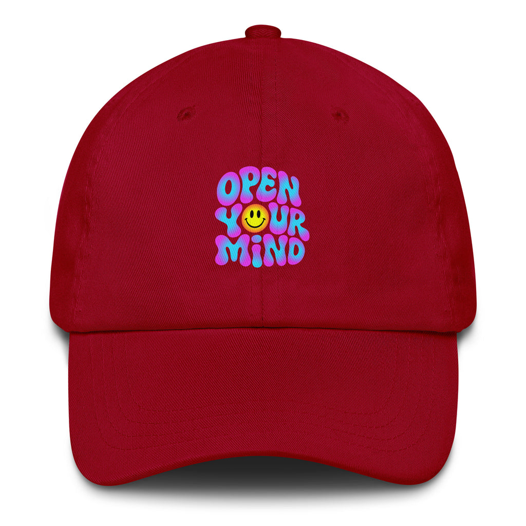 Open Your Mind Neon festival hat in red