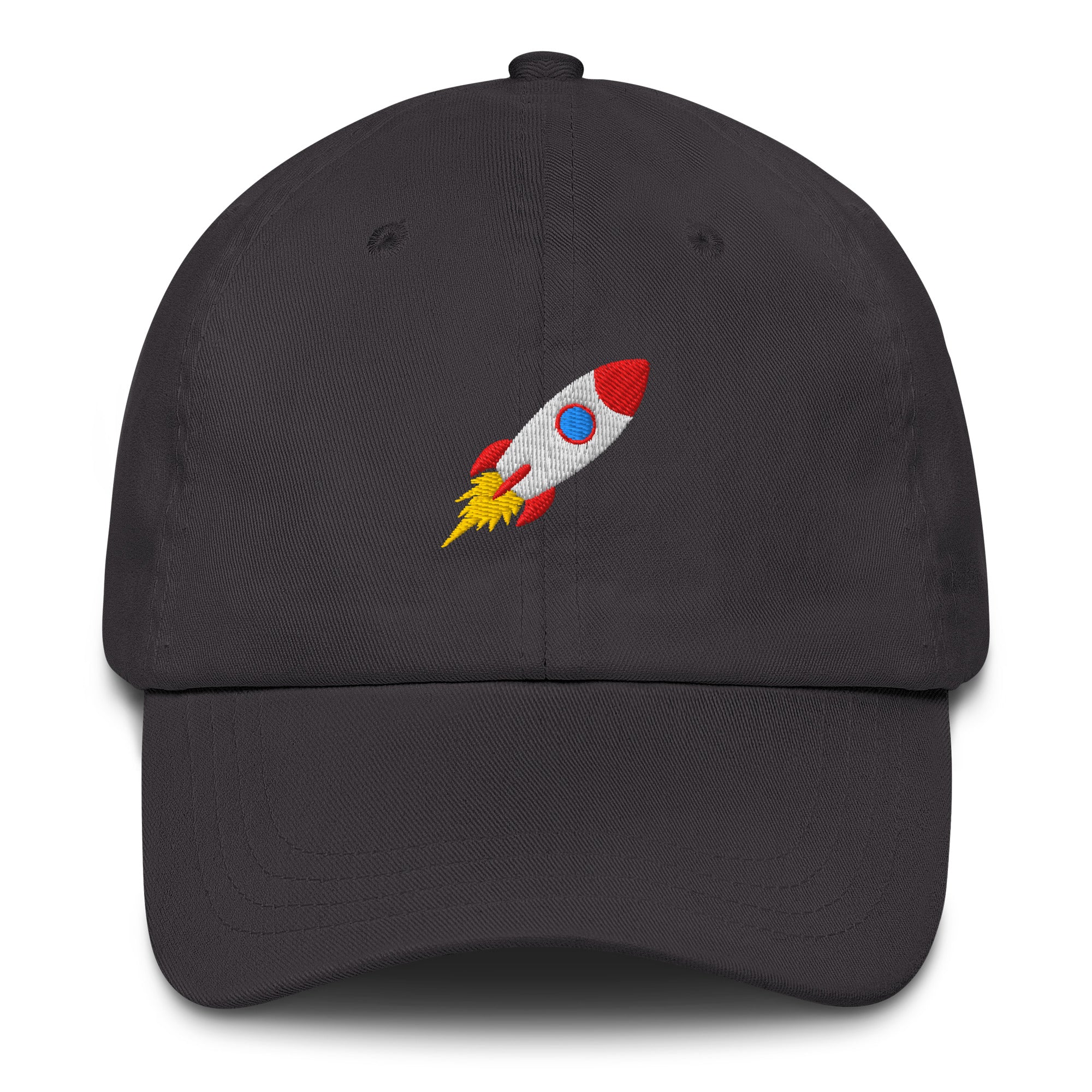 embroidered Rocket Vibes Festival Hat in Gray