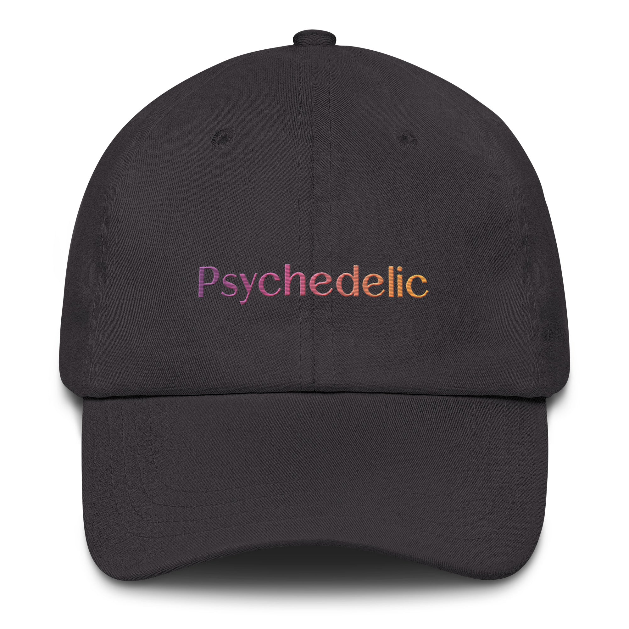 Psychedelic Embroidered Hat in gray