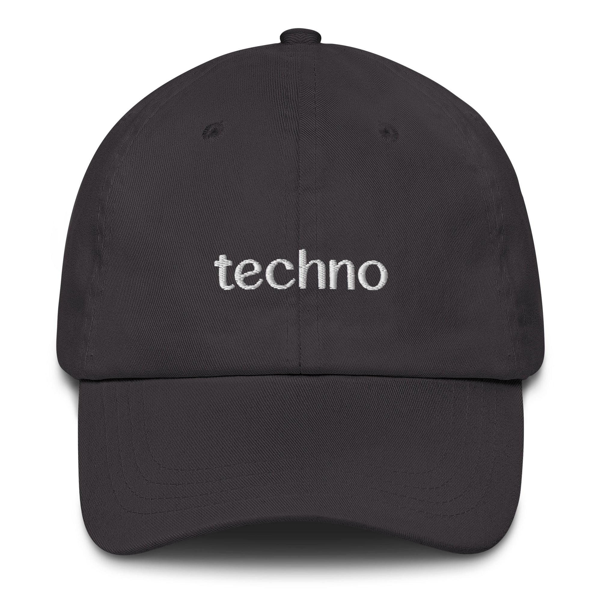 Techno Embroidered Hat in gray